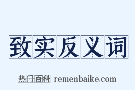 致实反义词是什么意思的图片